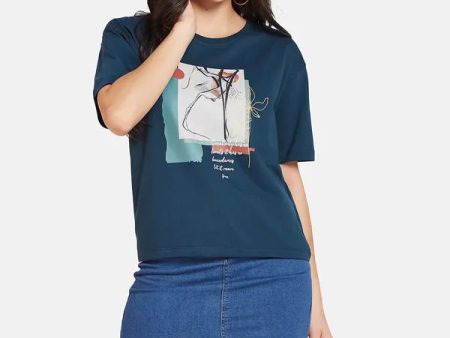 Mettle Ss24 Women Printed  T-Shirt Online