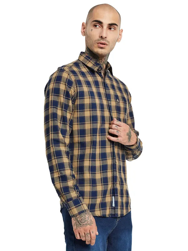 Mettle Tartan Checked Cotton Casual Shirt Sale