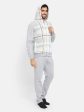 Octave Men Checked Hooded Neck Jacket With Mid Rise Track Pant on Sale