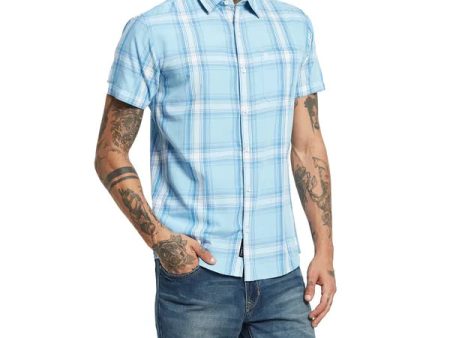 Mettle Tartan Checks Opaque Checked Cotton Casual Shirt For Cheap