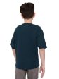 Octave Boy Solid Round Neck Drop Shoulder Sleeves Pockets T-Shirt Sale