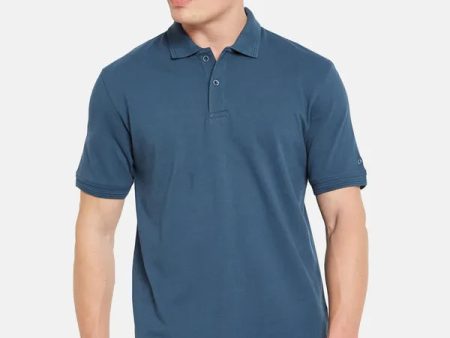 Octave Polo Collar Short Sleeves Cotton T-Shirt Discount