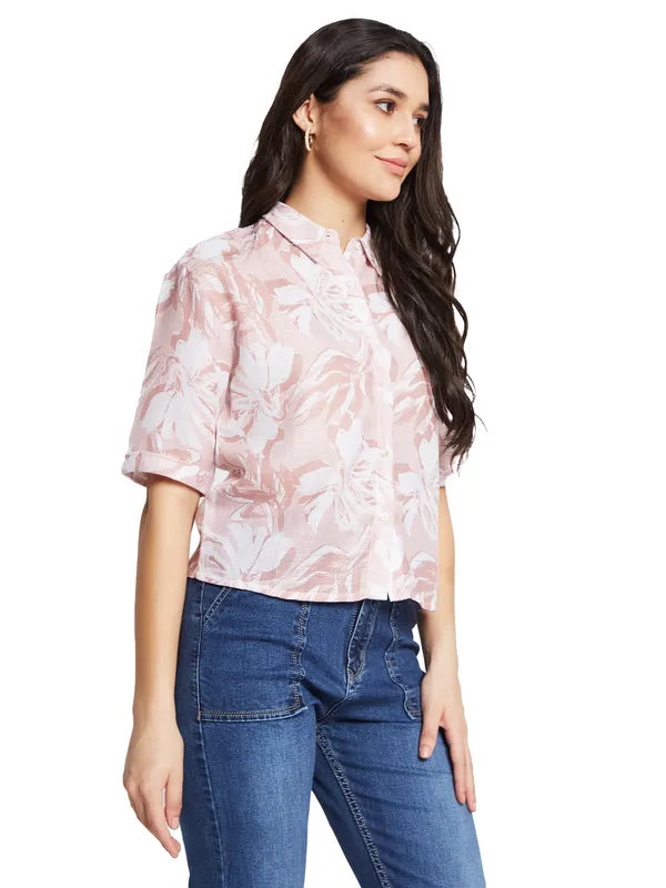 Mettle Women Floral Opaque Printed Casual Shirt Discount