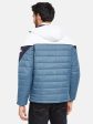 Mettle Men Blue Colourblocked Woven Jacket For Sale