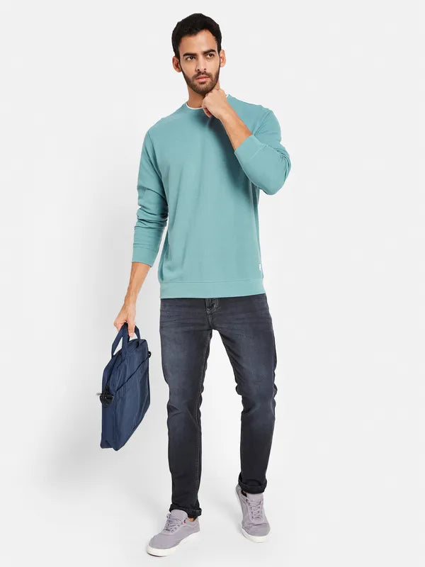 Octave Men Blue Sweatshirt Supply