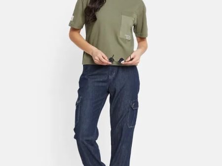 Mettle Women Low Distress Cotton Stretchable Jeans Online Sale