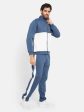 Octave Men Colourblocked Mock Collar Jacket With Mid Rise Track Pant Online Hot Sale