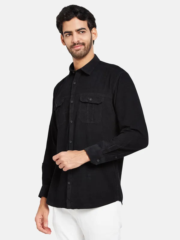 Mettle Men Black Casual Shirt For Discount