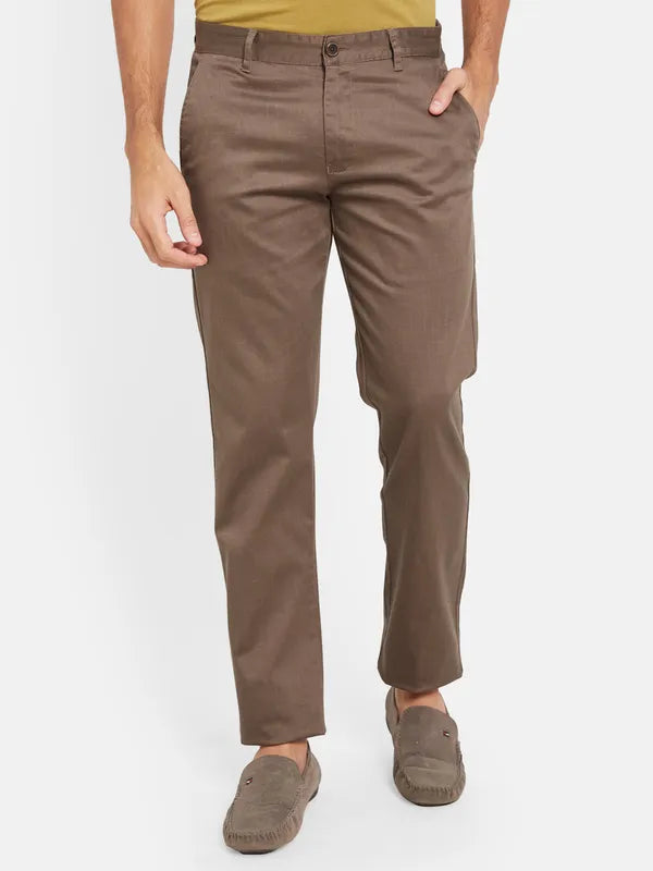 Octave Men Brown Chinos Trousers Supply