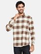 Mettle Men Brown Checked Casual Shirt Online now