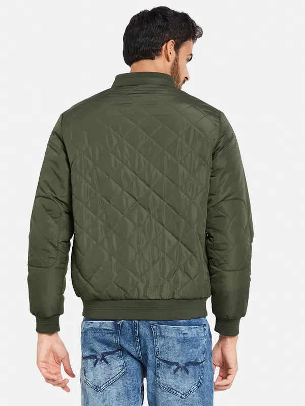 Mettle Men Olive Green Longline Open Front Jacket Hot on Sale