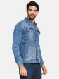 Mettle Men Blue Woven Jacket Online Hot Sale