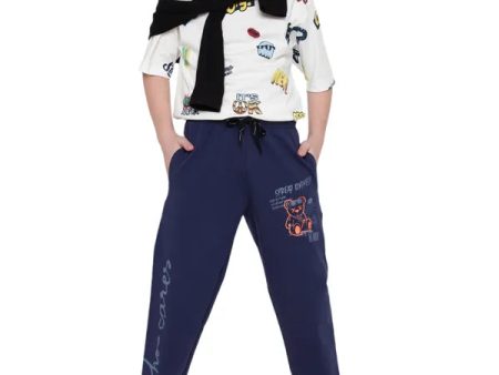 Octave Boys Printed Cotton Mid-Rise Joggers Online Sale