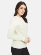 Mettle Women Olive Green Colourblocked Pullover Online Sale