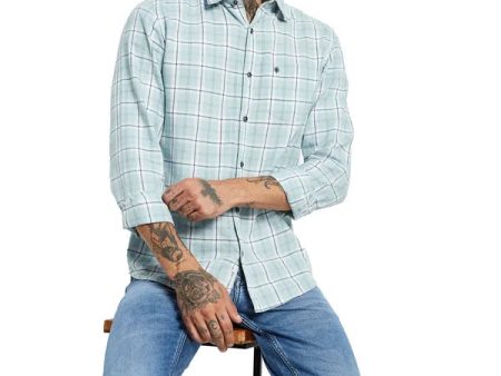 Mettle Checked Opaque Cotton Casual Shirt Supply