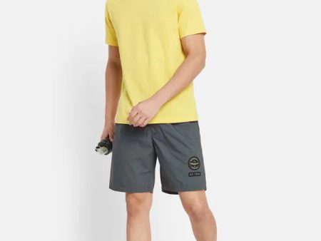 Basic Long Shorts With Side Badge Online Hot Sale