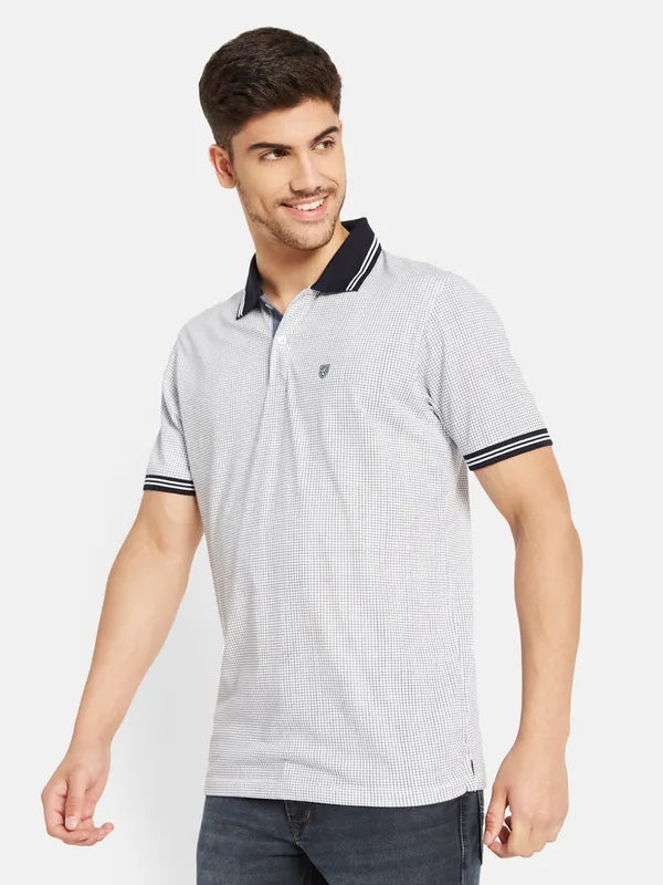 Miniature Checked Polo T-Shirt For Cheap