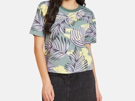 Mettle Women Floral Printed Tropical Pockets T-Shirt Discount