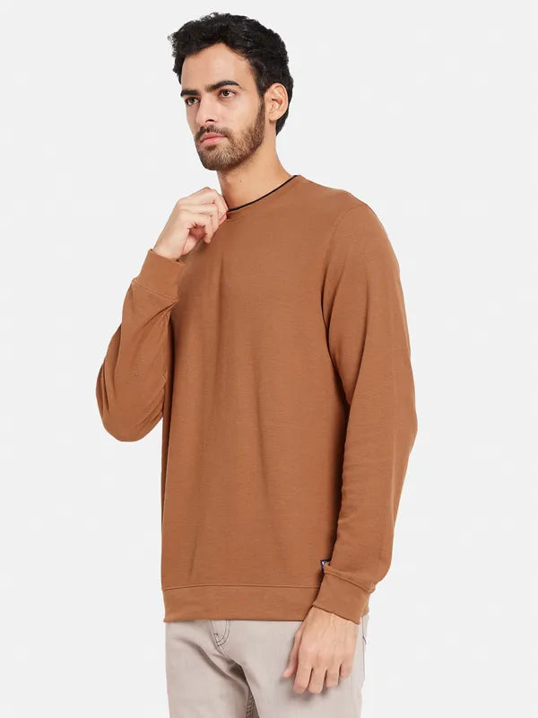 Octave Men Orange Sweatshirt Fashion