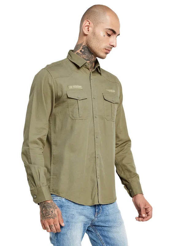 Mettle Men Cotton Casual Shirt on Sale