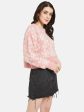 Mettle Women Pink  White Floral Printed Pullover Online Hot Sale