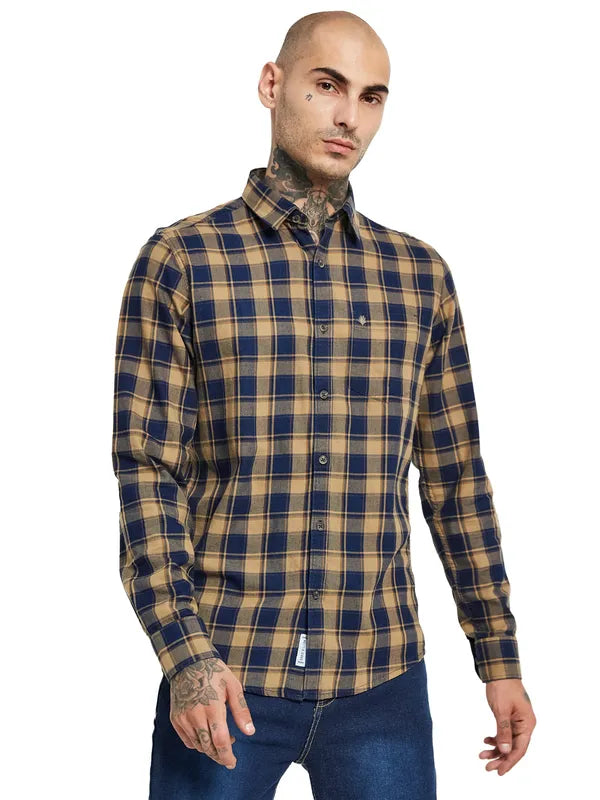 Mettle Tartan Checked Cotton Casual Shirt Sale