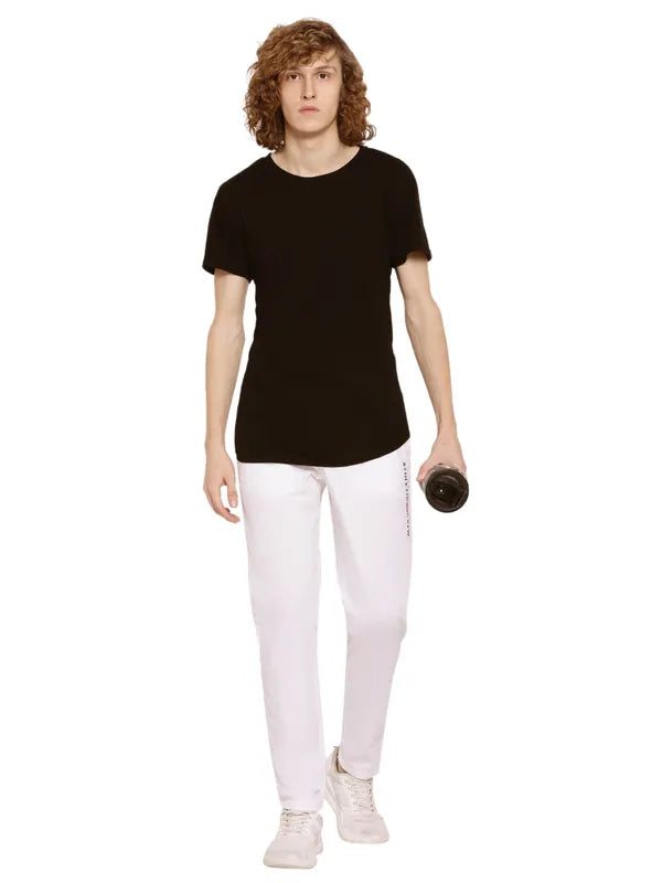 Octave Men White Cotton Track Pants Fashion