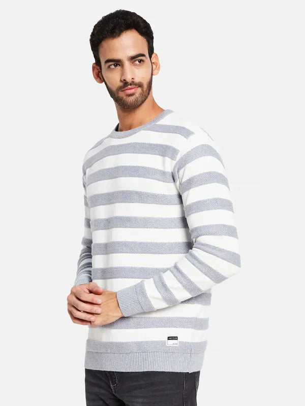 Striped Cotton Pullover Sweaters Fashion