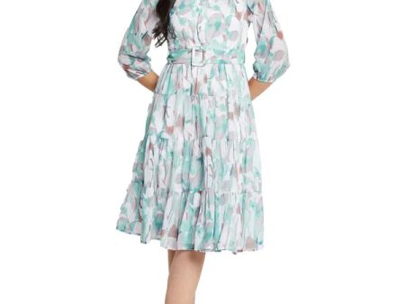 Mettle Floral Print Fit  Flare Dress Supply