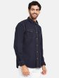 Mettle Men Blue Casual Shirt For Cheap