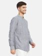 Vertical Stripes Mandarin Collar Kurta on Sale