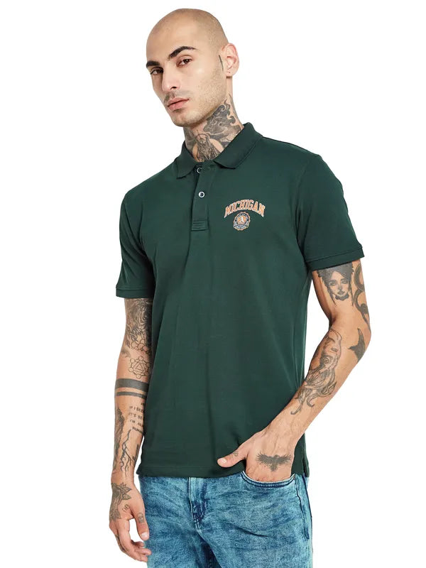 Octave Polo Collar Applique T-Shirt Hot on Sale