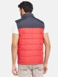 Mettle Men Red Colourblocked Woven Jacket For Cheap