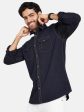 Mettle Men Blue Casual Shirt For Cheap