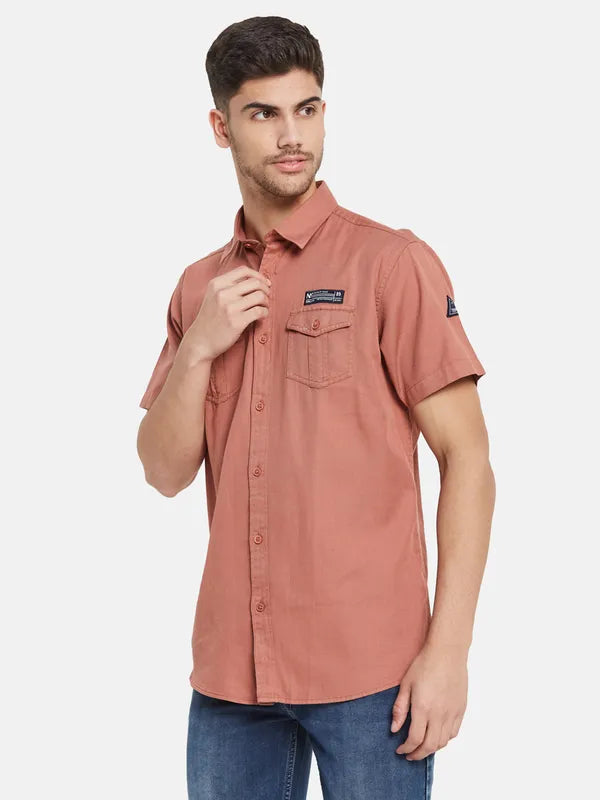 Half Sleeve Shirt With Double Chest Pockets Online Sale