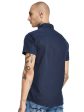 Mettle Short Sleeve Opaque Cotton Casual Shirt For Sale