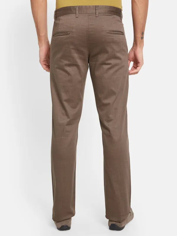 Octave Men Brown Chinos Trousers Supply