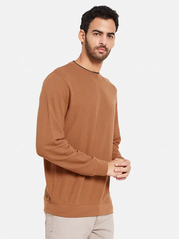 Octave Men Orange Sweatshirt Fashion