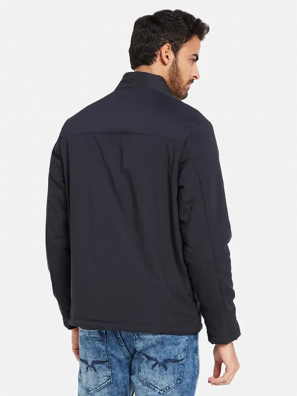 Mettle Men Navy Blue Denim Jacket Online Hot Sale