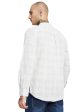 Mettle Mandarin Collar Checked Cotton Casual Shirt Supply