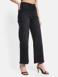 Mettle Women Wide Leg Stretchable Cotton Jeans Online now