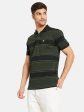 Stripes Print Polo T-Shirt Online Hot Sale