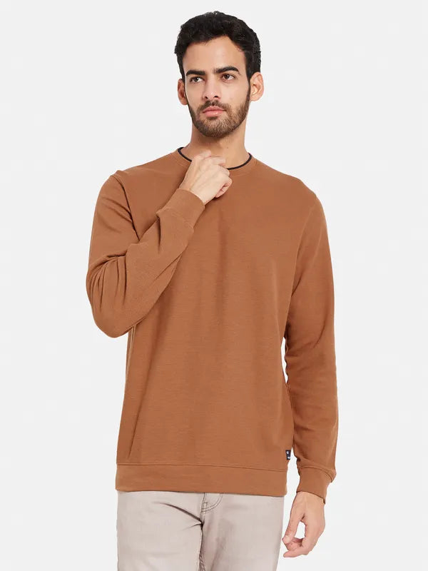 Octave Men Orange Sweatshirt Fashion