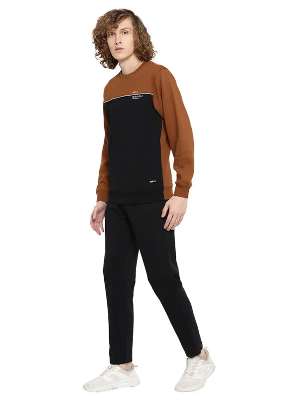 Octave Men Brown Black Colorblocked Tracksuits Online Hot Sale