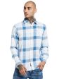 Mettle Spread Collar Checked Cotton Casual Shirt Fashion