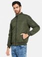 Mettle Men Olive Green Longline Open Front Jacket Hot on Sale