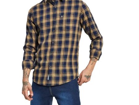 Mettle Tartan Checked Cotton Casual Shirt Sale