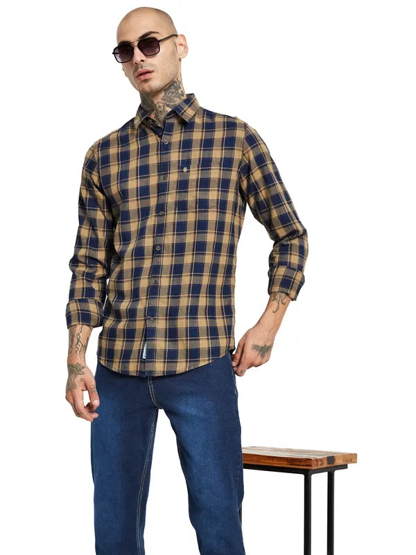 Mettle Tartan Checked Cotton Casual Shirt Sale