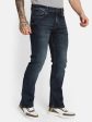 Octave Men Bootcut Low Distress Light Fade Stretchable Jeans Online Sale