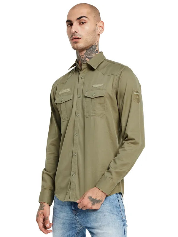 Mettle Men Cotton Casual Shirt on Sale